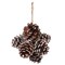 4" White Edge Pine Cone Clusters - Set of 12, Lifelike Artificial Design, Perfect for Wreaths, Trees & Holiday Crafts - Christmas Décor Accent, Floral Home by Artificial Flowers